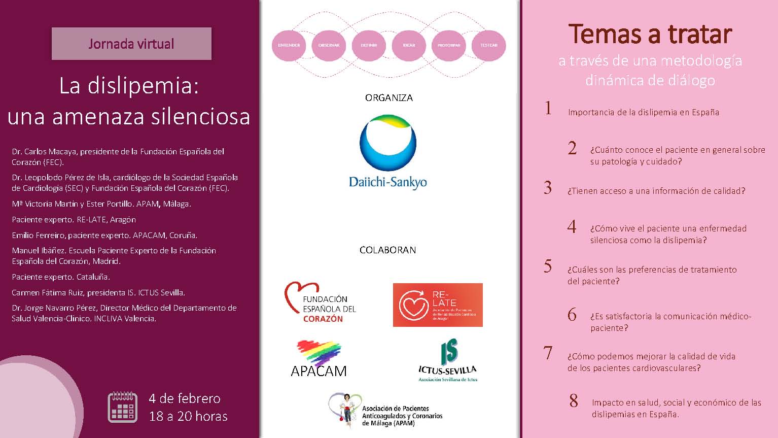 Invitacion Jornada Pacientes Dislipemia