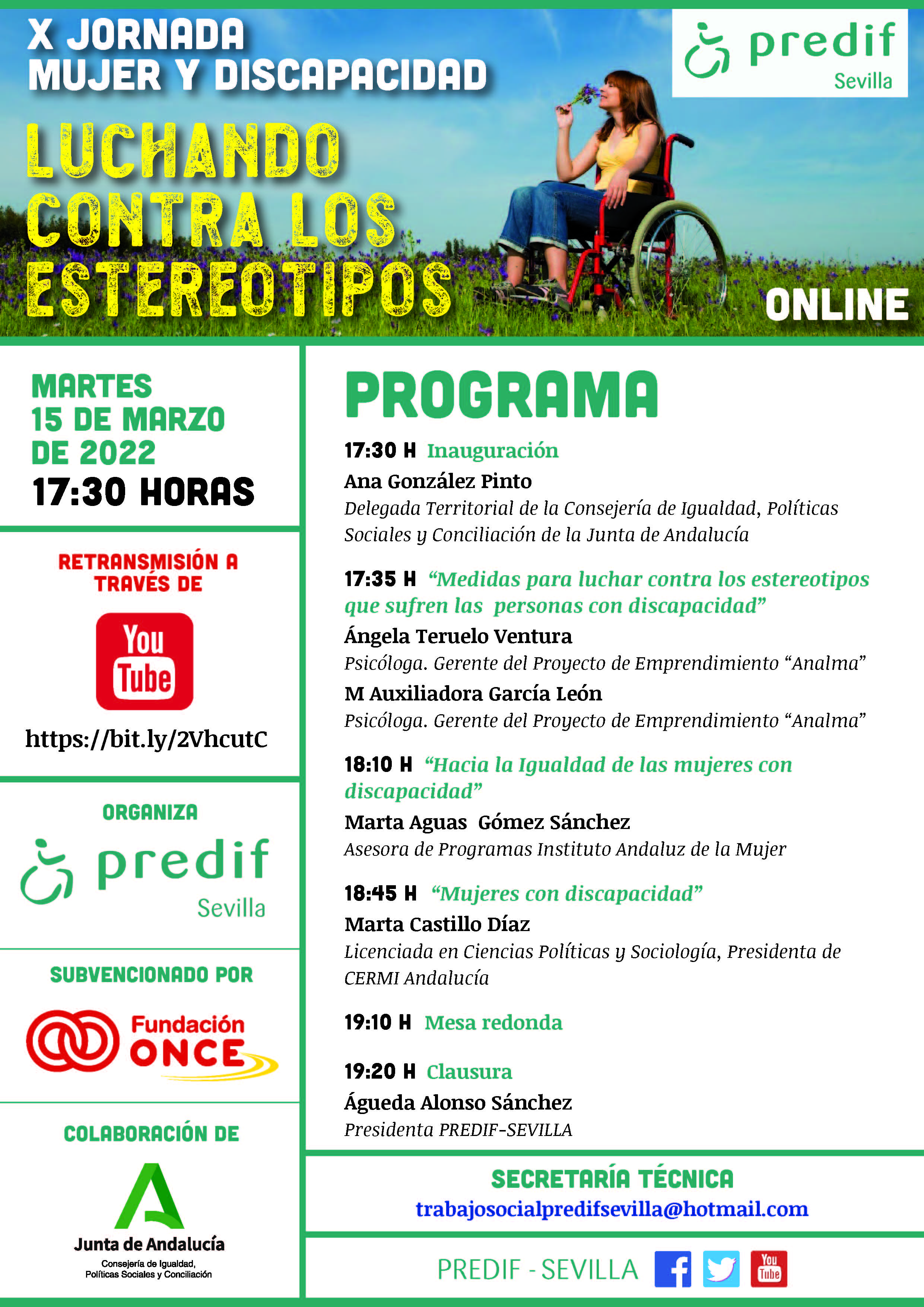 X JORNADA MUJER Y DISCAPACIDAD PREDIF SEVILLA 1