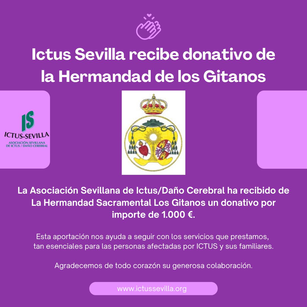 Ictus Sevilla recibe donativo de la Hermandad de los Gitanos